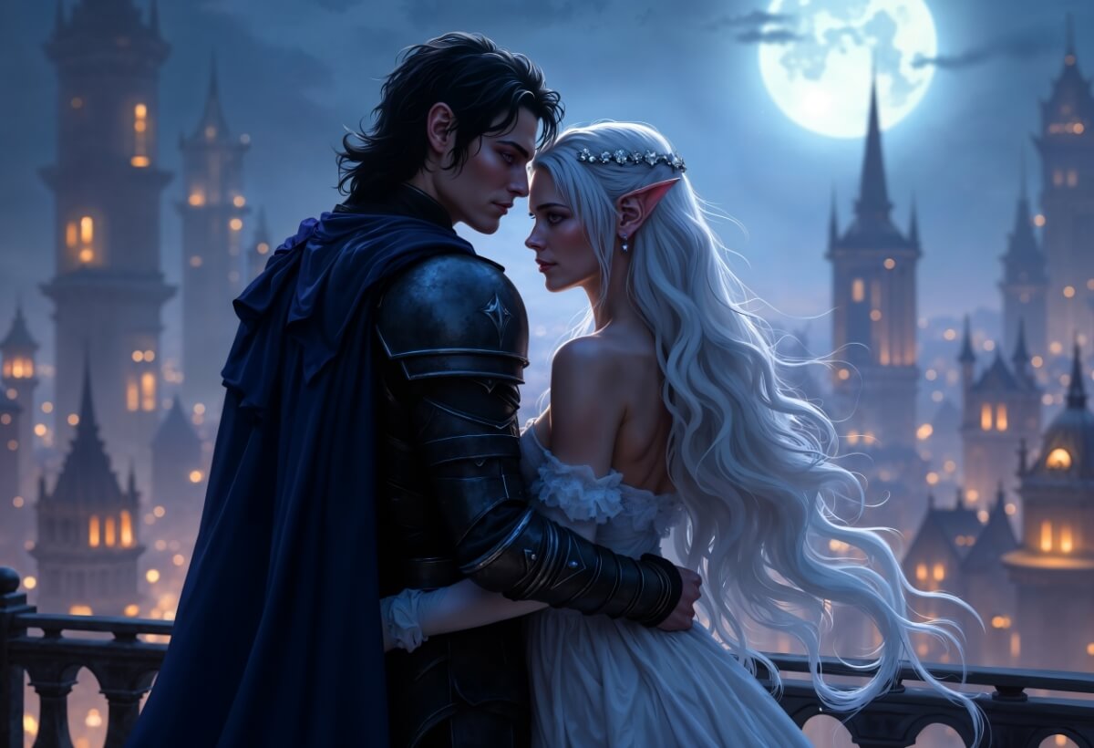 Majestic elvish character portrait - perfect inspiration for creating authentic elf names