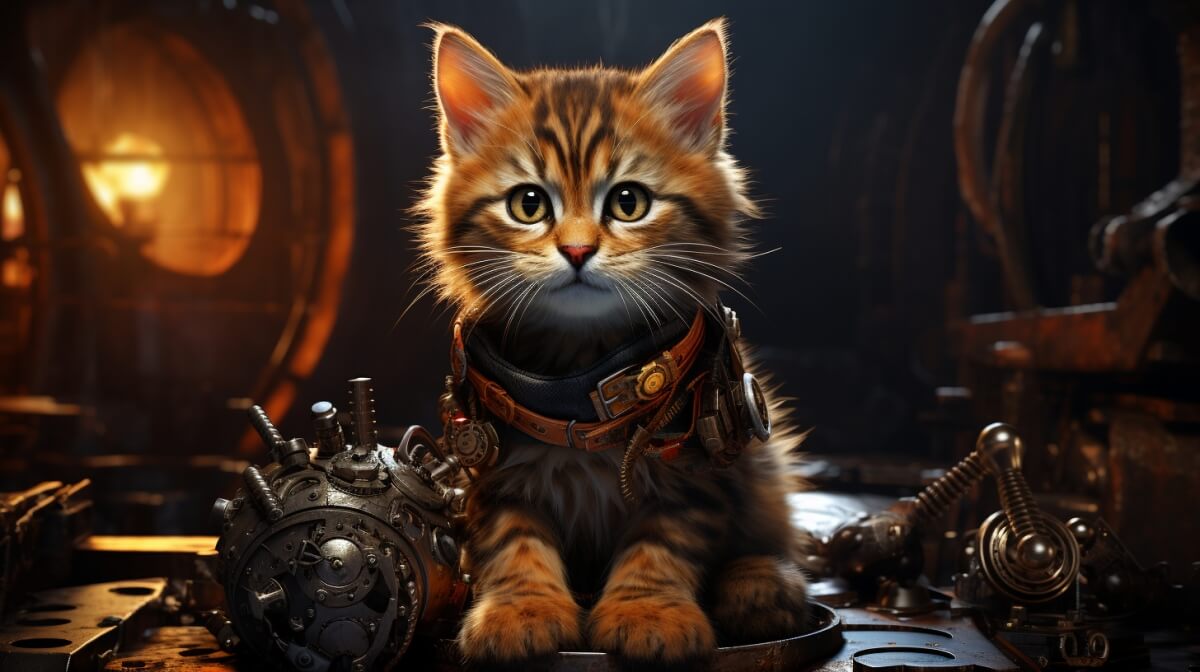 Young warrior cat ready for adventure - embodying the courage and determination of the clans